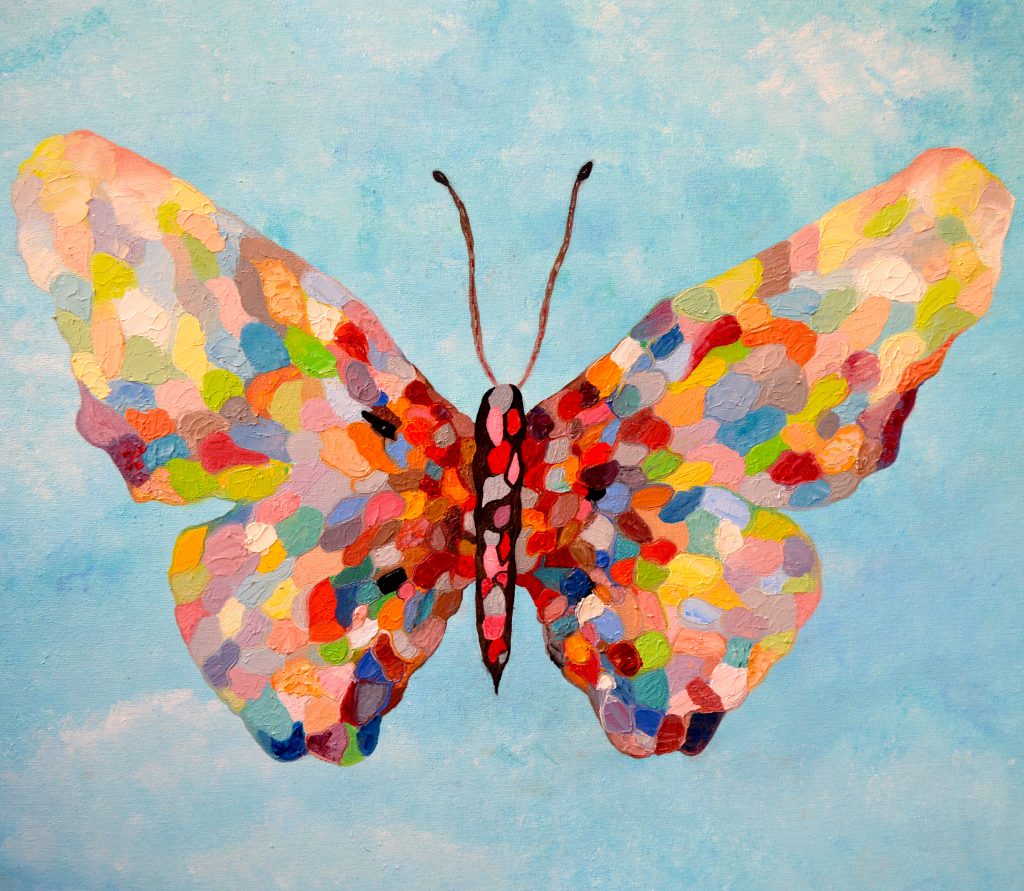 julia-nissimoff-art-butterfly-60x60cm-oil-on-canvas-abstract-painting